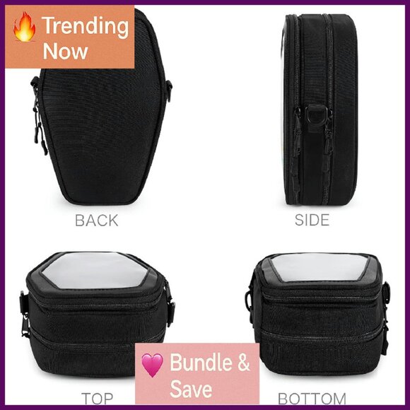 Gothic Crossbody Bag with Insert Coffin Purse Halloween Accessory - Picture 4 of 4